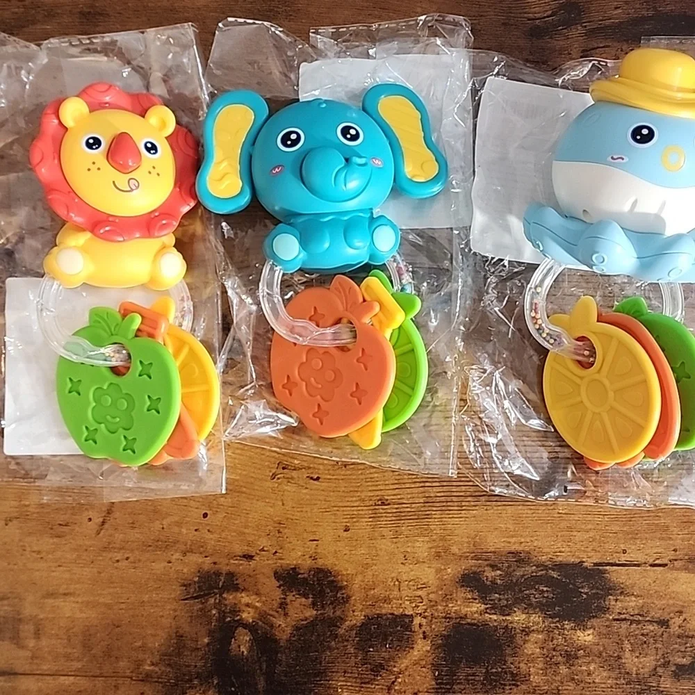 0-6 Months Teething Rattle Toys, Early Educational Toys To Develop Hand Eye